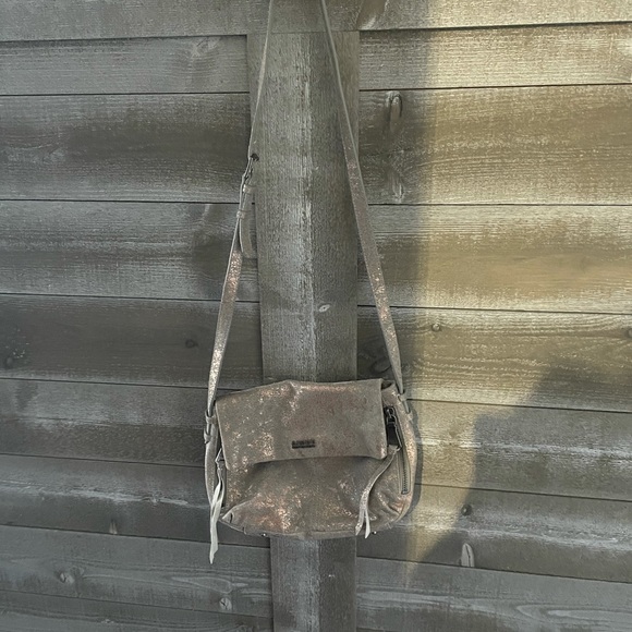 Aimee Kestenberg Bali 2 Gray and Metallic Rose Gold Crossbody and shoulder bag - Picture 2 of 14
